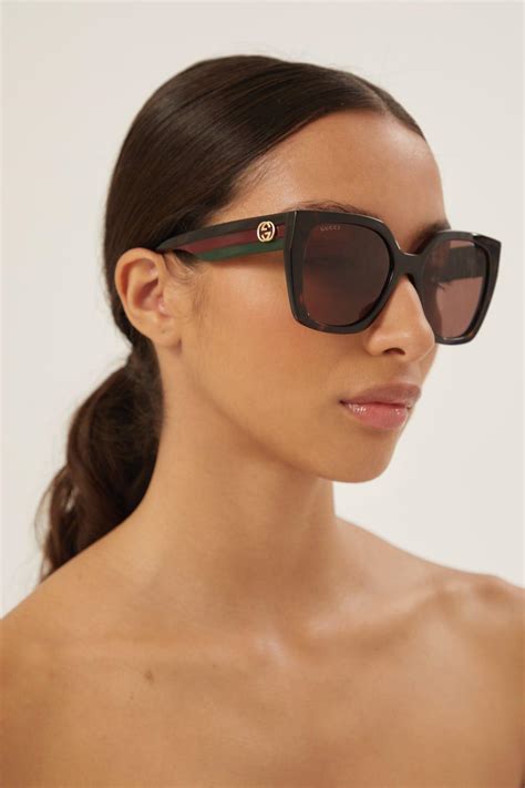 gucci gg 2252 s sunglasses|Gucci havana square sunglasses.